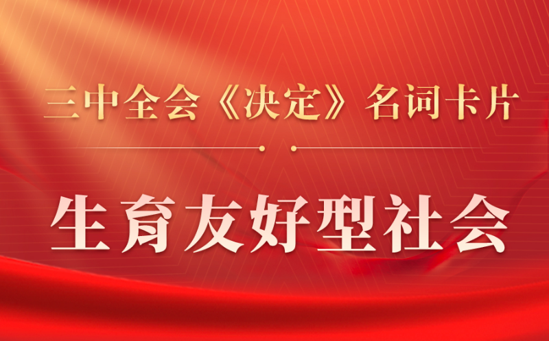 三中全会《决定》名词卡片天天学：生育友好型社会