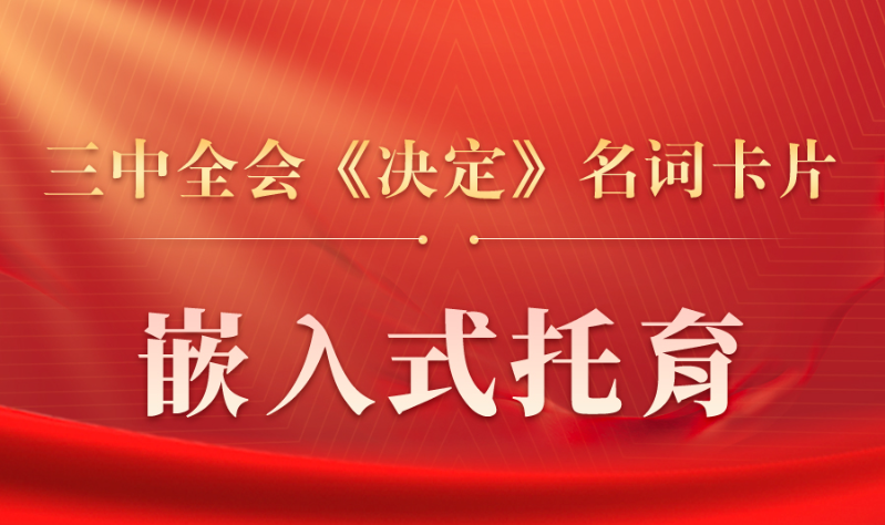 三中全会《决定》名词卡片天天学：嵌入式托育